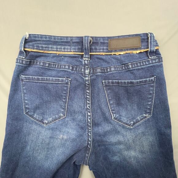 Rock & Roll Denim Trouser Jeans 25x34 | High Rise | Wide Leg Western Fit Stretch - Picture 5 of 10